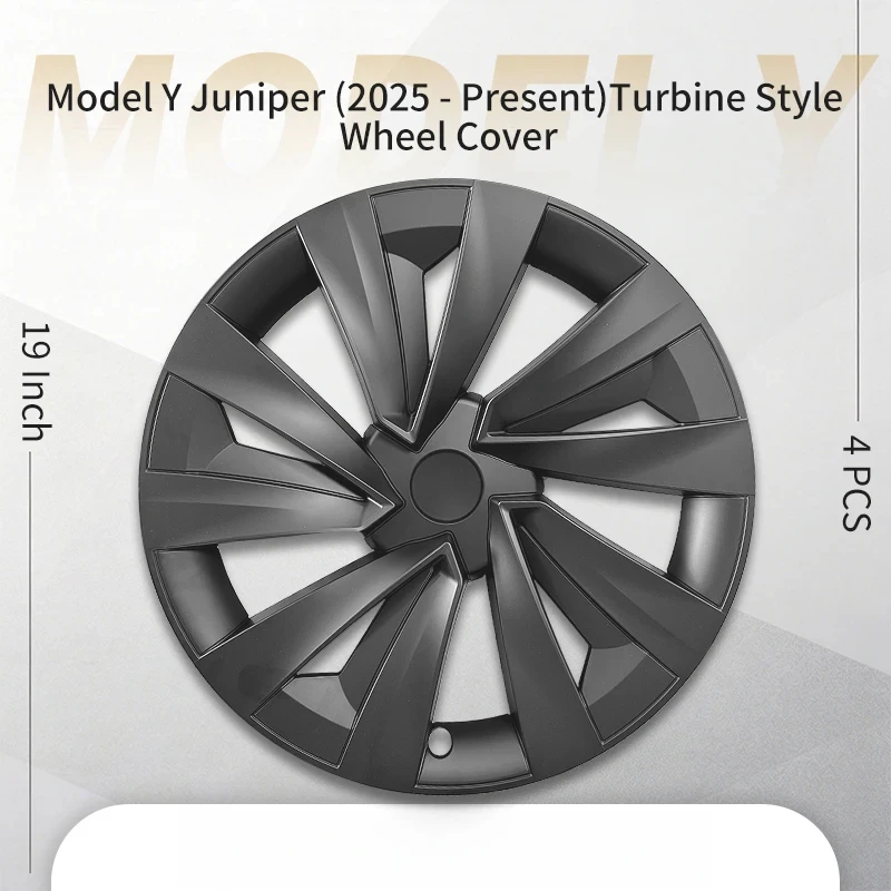 High Quality 4PCS 19 Inch Turbine Style Wheel Hub Caps, Automobile Wheel Decor Styling Replacement Accessories