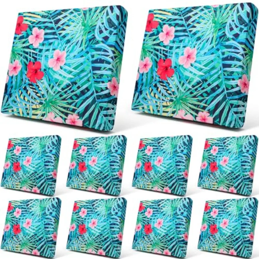 8Pcs Patio Cushion Covers Stretch Outdoor Cushion Cover Replacement for Patio Furniture Sofa Couch Slipcovers Soft Flexibility