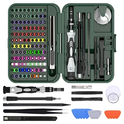 Precision Screwdriver Set 132 in 1 Magnetic Screwdriver Set Kit Electronics Repair Screwdrivers Tool Kit for Repair Phone, Watch