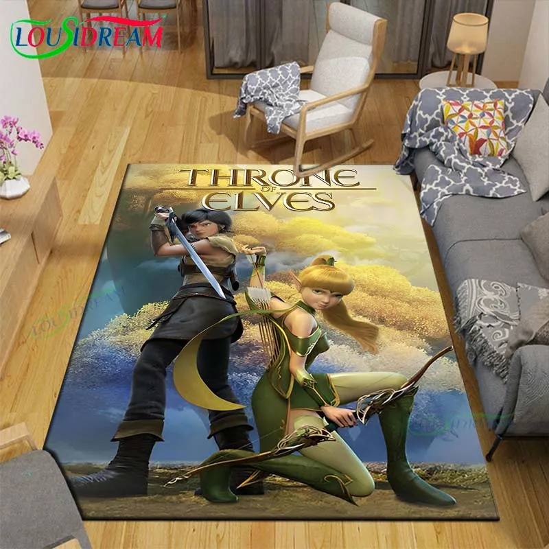 3D Fashion Game Character D-DragonNest Printed Carpet Living Room Anti-Skid Area Rug Kids Bedroom Mats Yoga Mat Carpet Decor