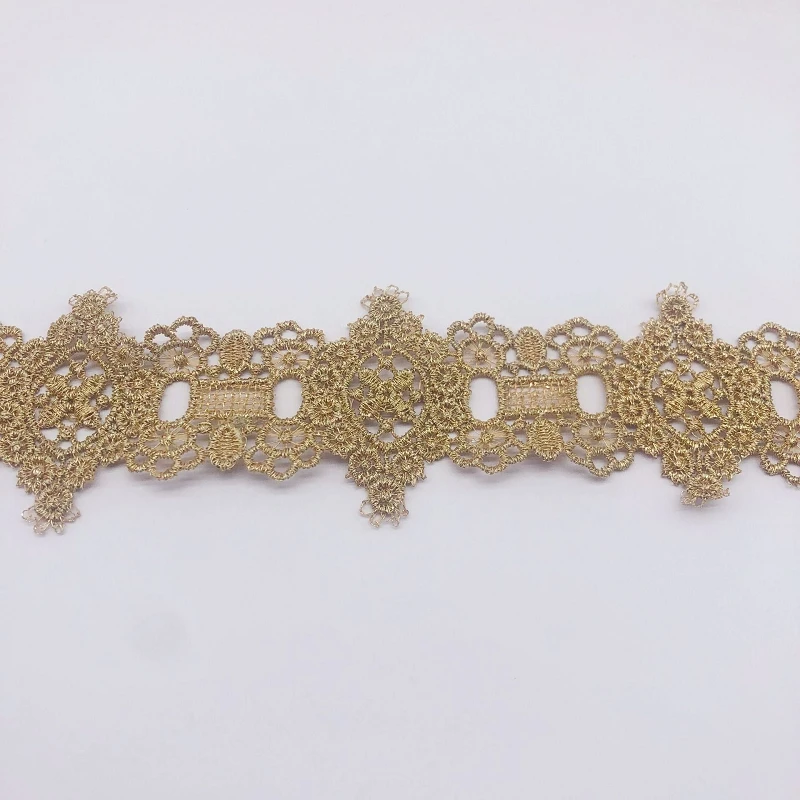 

20Yards/lot Golden Venise Lace Trim Fabric Hollow out Ribbon Sewing Craft Patchwork Handmade Decoration Fashion