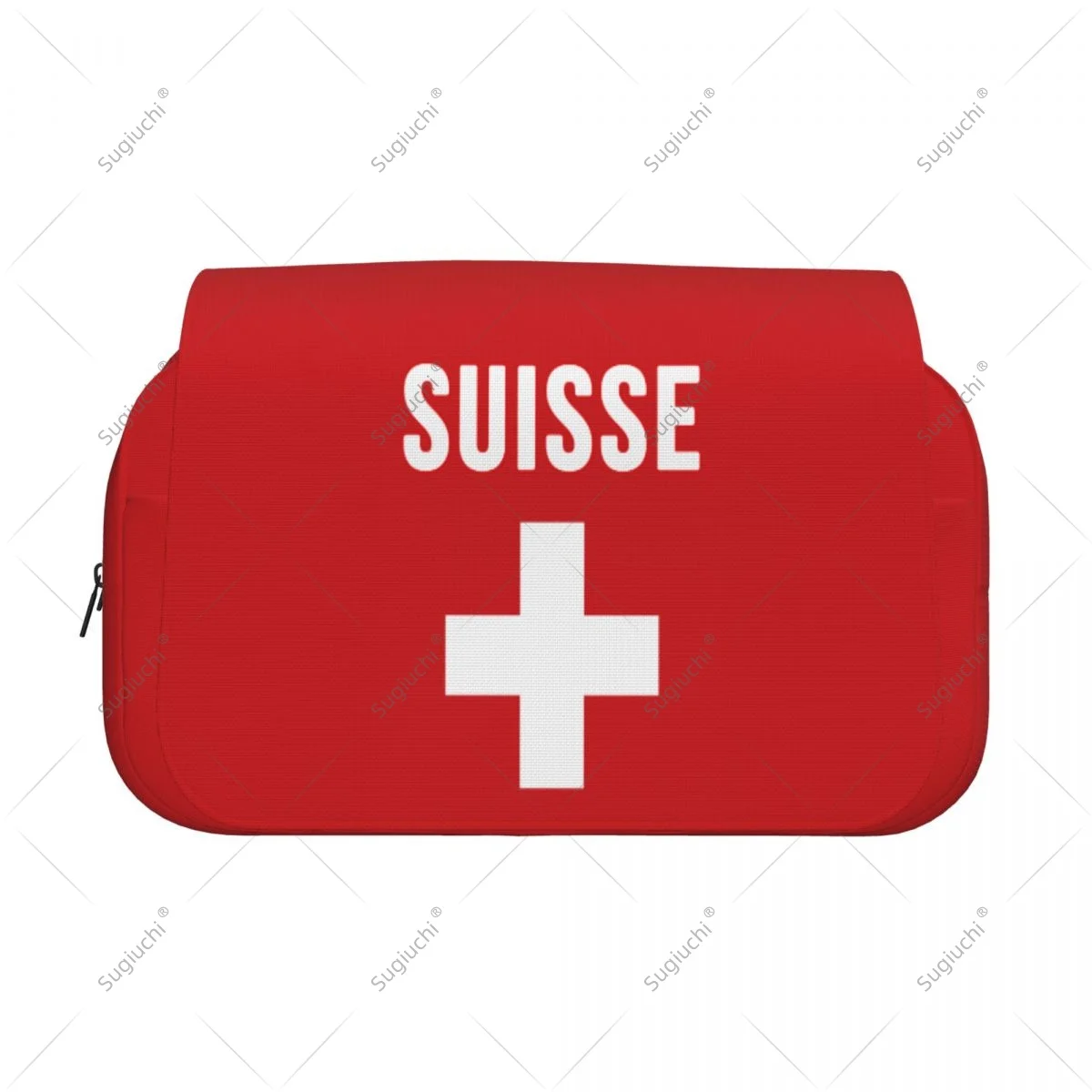 Pencil Case Scissors Bags 3D Switzerland Suisse Flag Double-layer Oxford Cloth Stationery Storage Pen Box Case