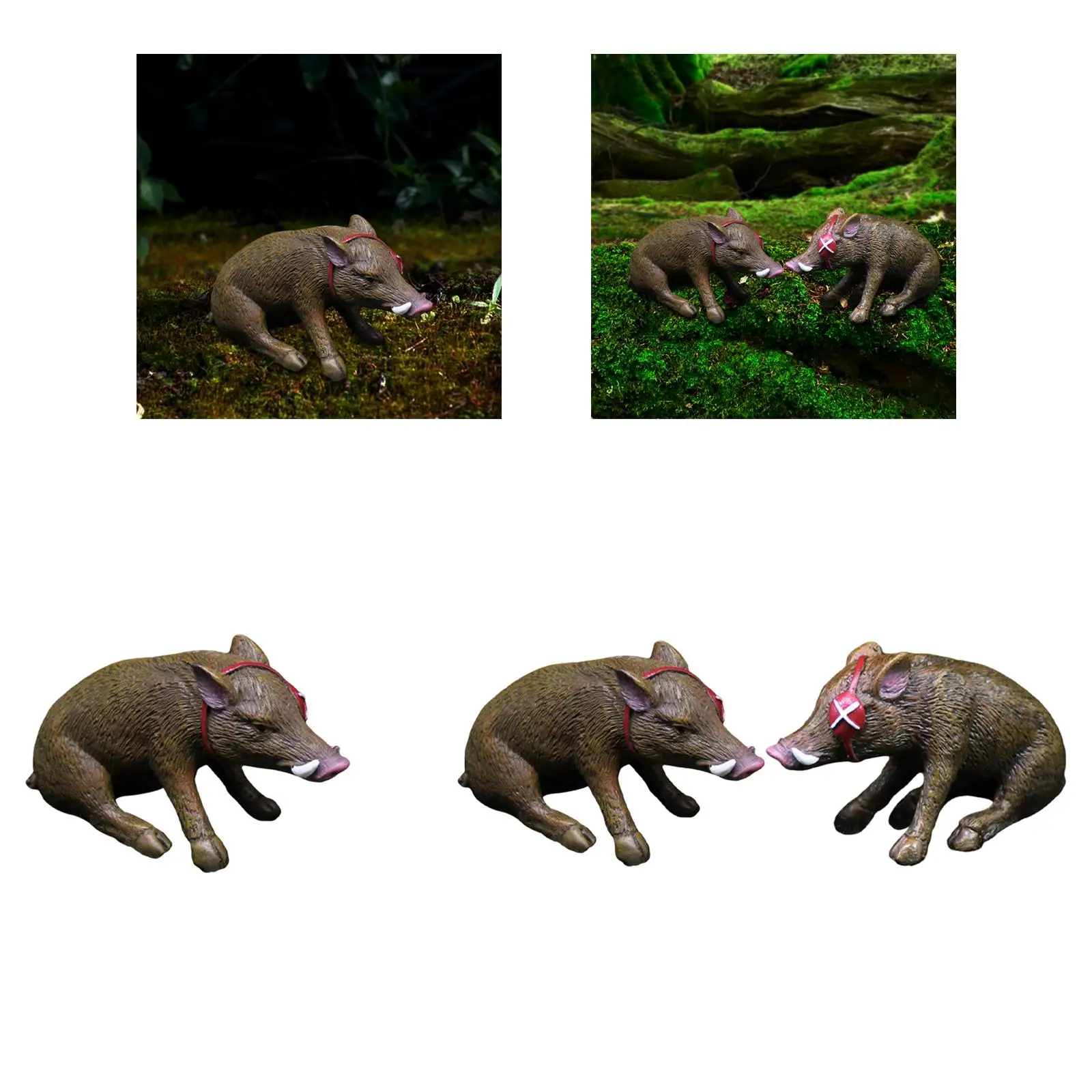 Decorative Garden Figurines Miniature Landscape Decor Animal Model cake DIY Craft Microlandscape for Decoration Bedroom Garden