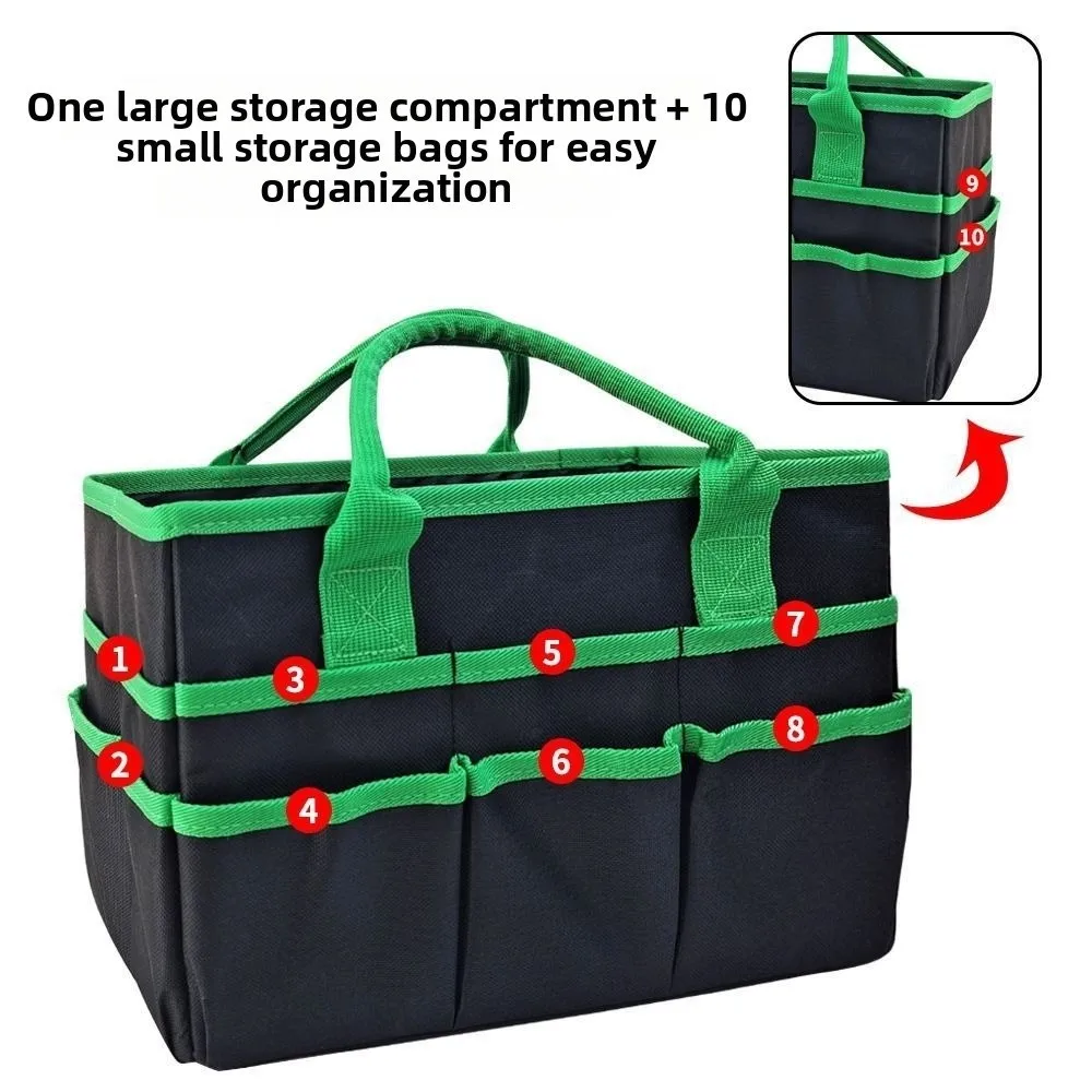 5 Colors Multifunctional Partition Storage Bag Oxford Large Capacity Teacher Portable Bag Tote Pouch Durable