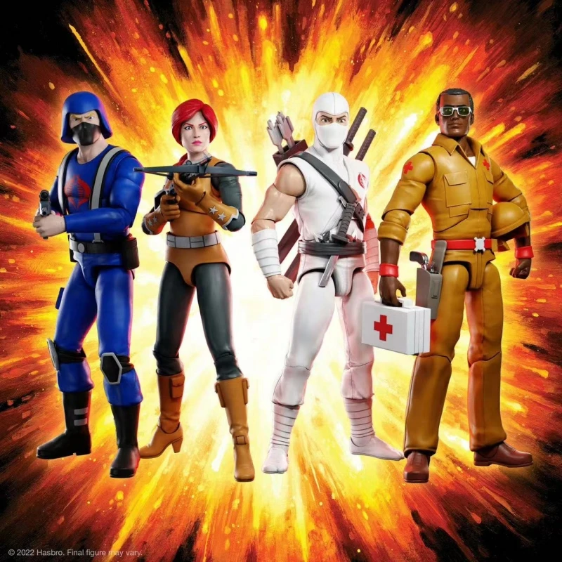 

In Stock Super7 Gijoe Special Forces 3 Wave Red Head Snake Soldier Classic White Ghost Doctor (Savior) 16cm Action Figure Toy