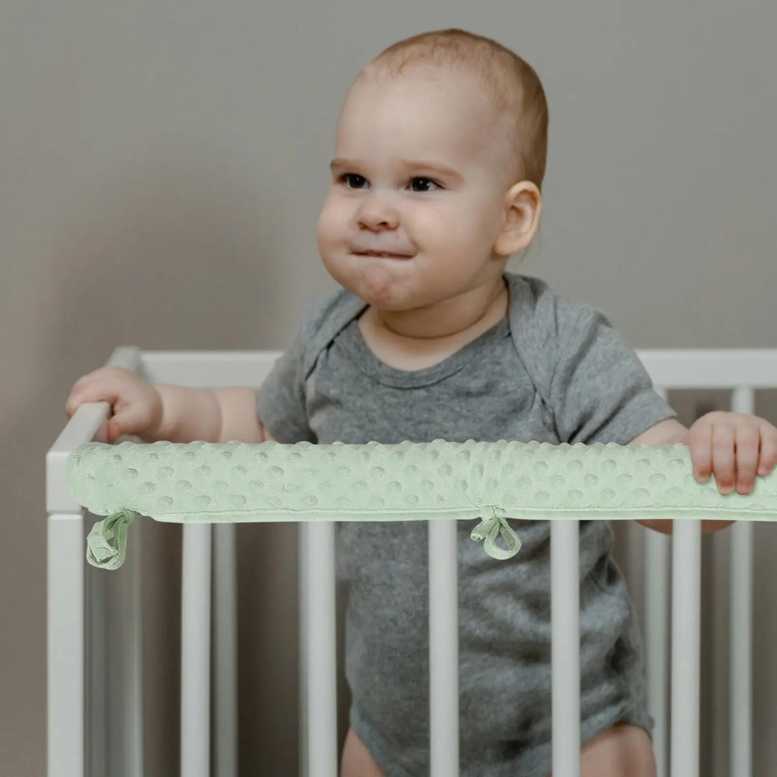 

1Set Baby Crib Cover Soft Cotton Anti-Collision Protector for Toddler Bed Playpen Edge Safety Protection Breathable