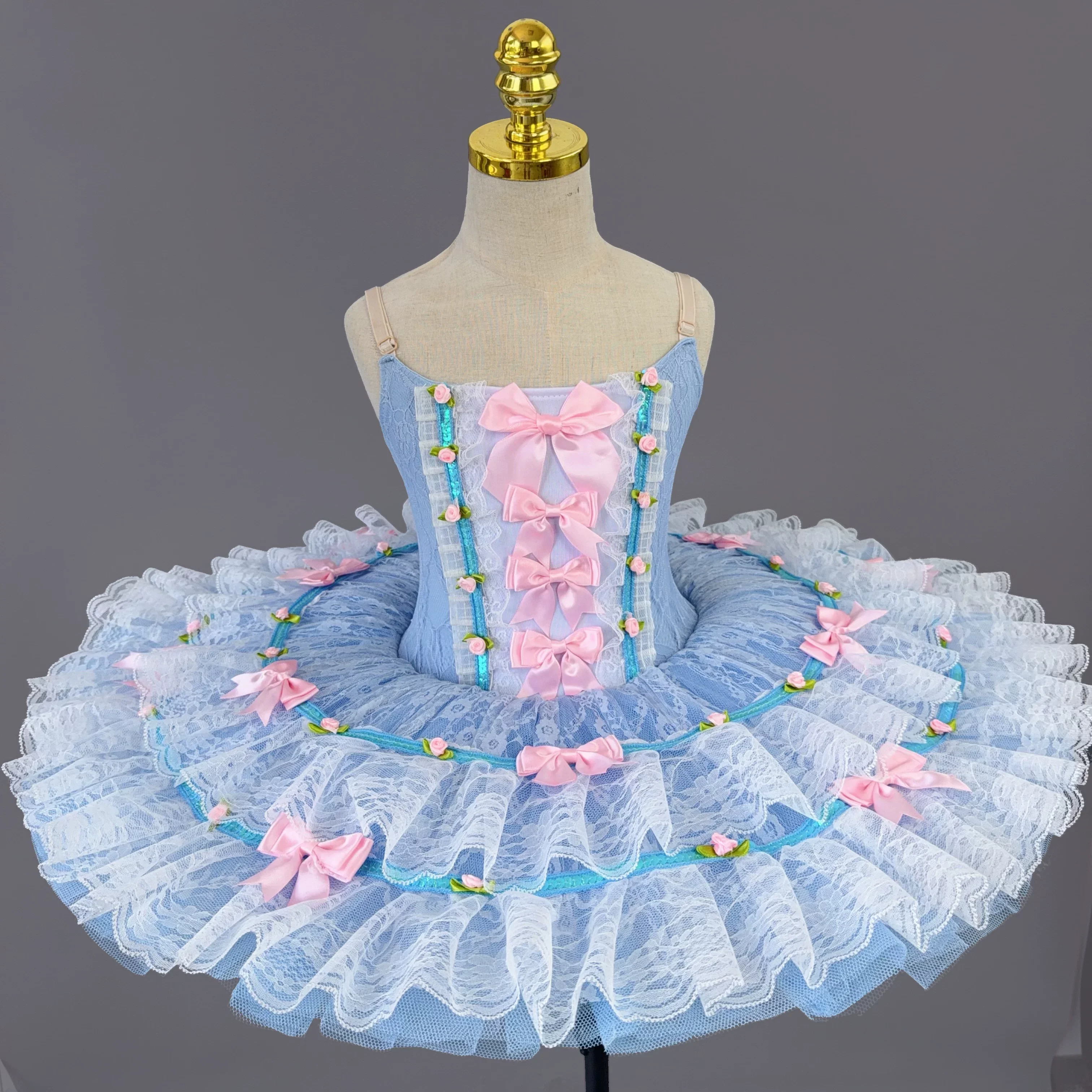 

Girls Professional Ballet Skirt Performance Ballet Tutu Swan Lake Dance Ballet Dress Stage Costumes Princess Dance Wear Party