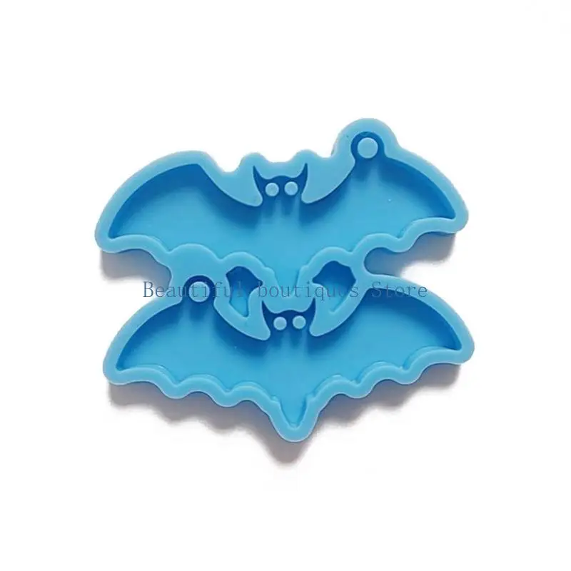 U4LF 2pcs Schlüsselbundformpendelform mit Löchern Fledermausform-Handwerkzeugschlüsselketten-Dekoration Silikonmaterial für