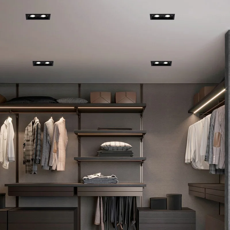 Square  Led Downlight Light Ceiling Spot Light 12W 24W 36W AC85-265V Ceiling Recessed Lights Indoor Lighting