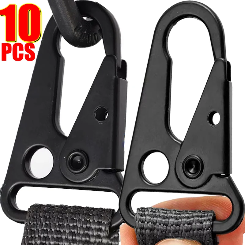 10/5Pcs Outdoor Multifunctional Mountaineering Buckle Aluminum Eagle Hook Backpack Hanging Ribbon Hook Climbing Accessories