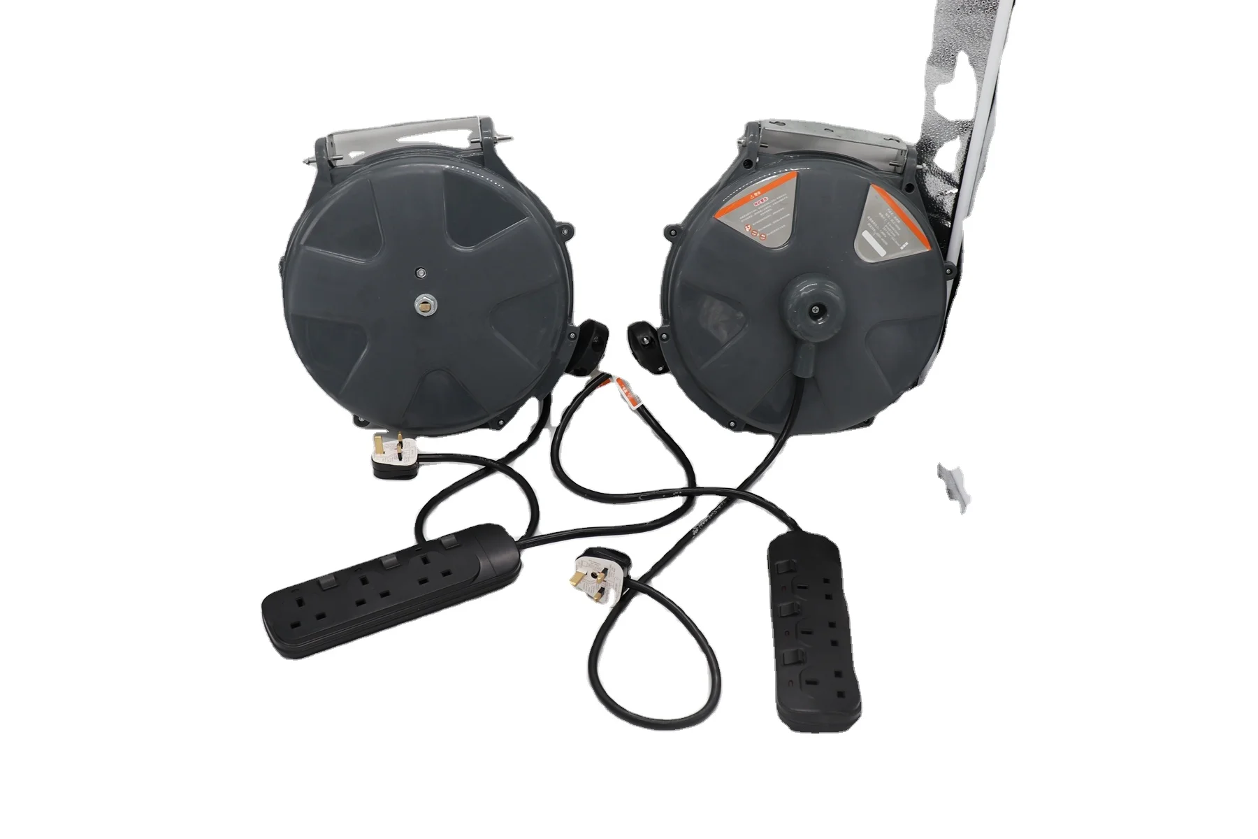 xx-Retractable Mini Small Empty Plastic Hose Reel Automatic Extension Power Cord Cable Reel Drum