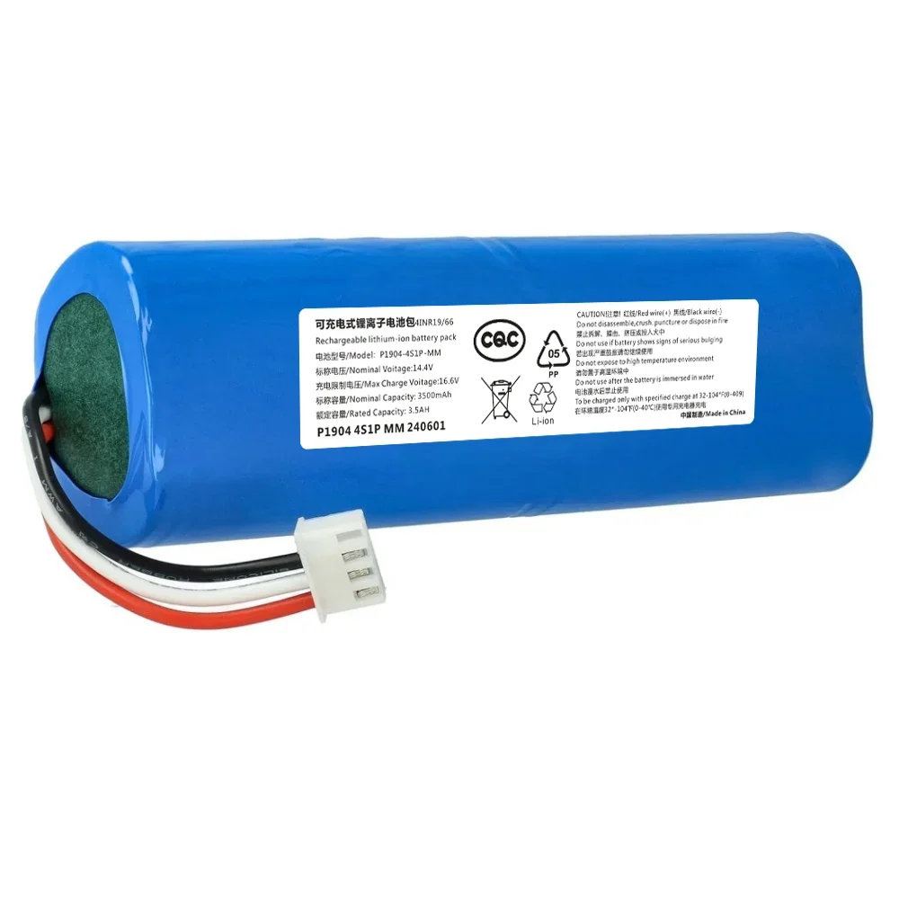 

3500mAh Replacement Battery for Ecovacs Deebot Ozmo 900 901 905 920 930 937 N8 Pro Robot Vacuum Cleaner 14.4V Li - ION Battery