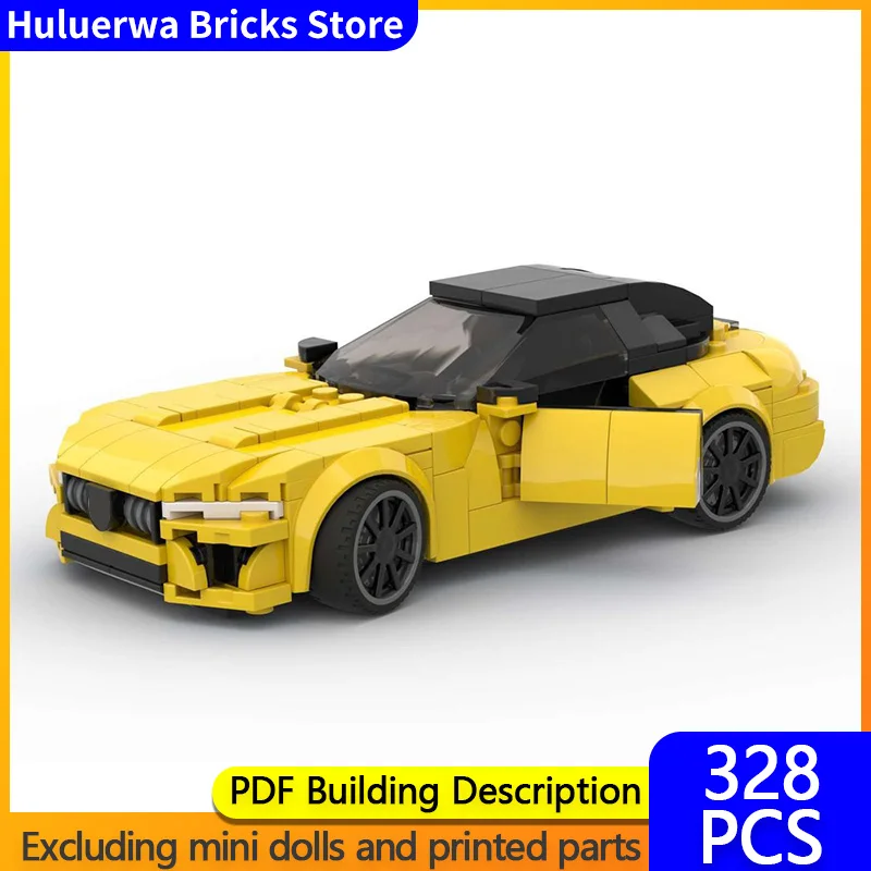 

Speed Racing Car Model MOC Building Bricks SL 63 Top Tier Sports Car Modular Technology Children Holiday Gifts Assemble Toy Suit