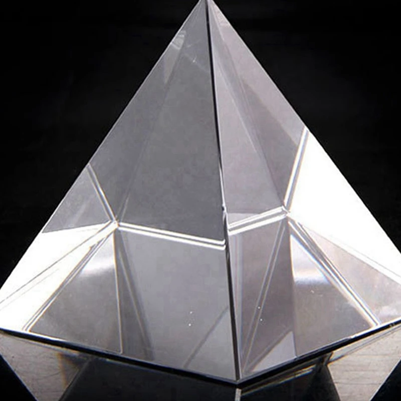 3X Prism Optical Glass Pyramid 40Mm High Rectangular Polyhedron Suitable For Teaching Experiments