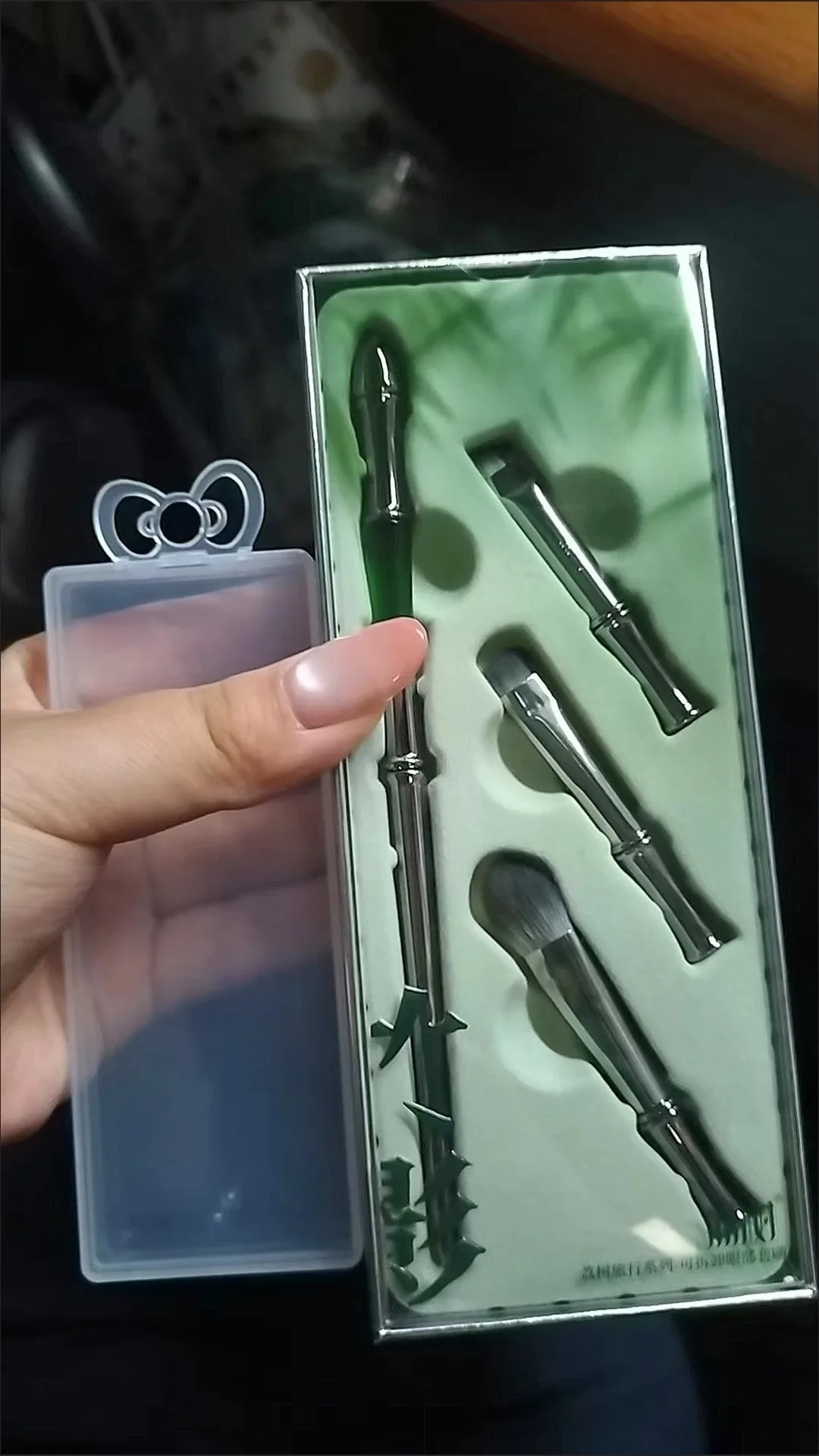Lishu Detail Eyeshadow Set Animal Hair Small Eyeliner Blending Eye Makeup Brush Dual-Head Two-In-One