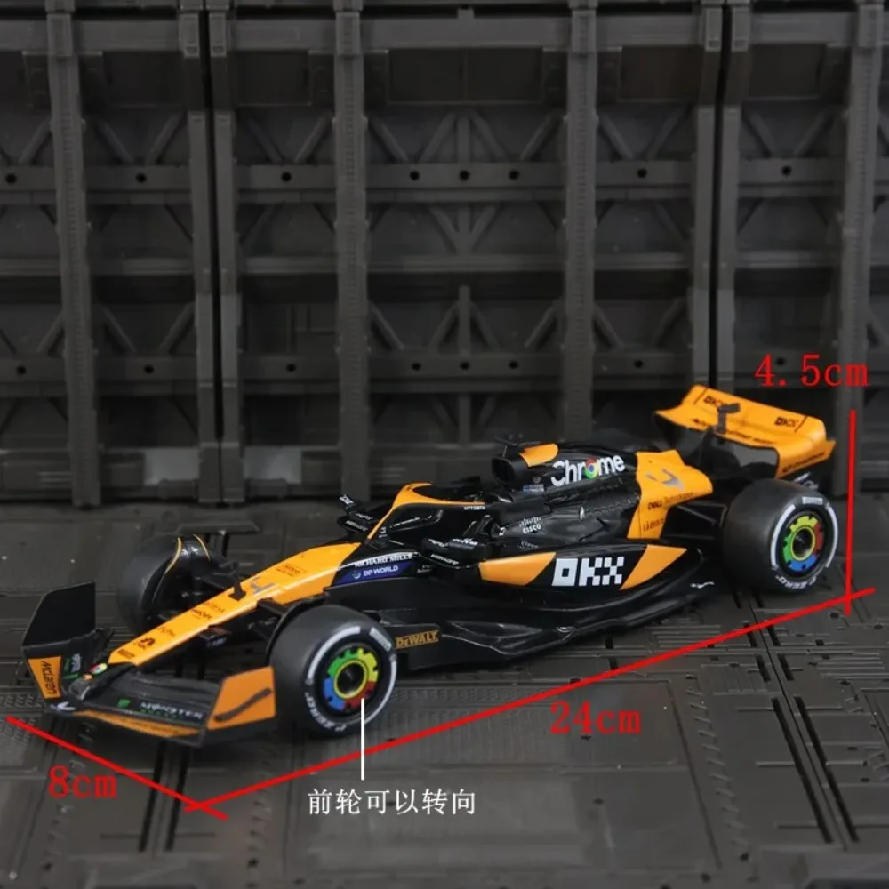 1:24 RW5224 MCL38 Legierung Auto Modell Vorderrad Lenkung Statische Auto Ornament Diecast Legierung Auto Modell Sammeln