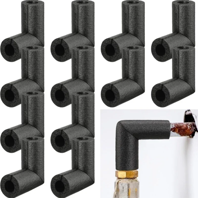 

1 шт., изоляционные трубки для локтей, защита от замерзания воды, сохранение тепла, пенопластовая трубка для трубок, изоляция наружных труб, водопроводные трубы