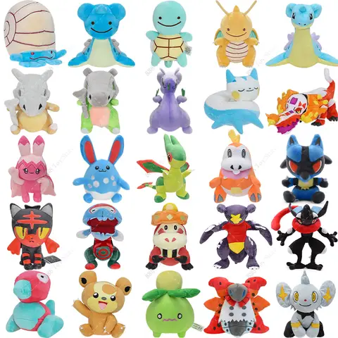 New Arrival Pokemon Plush Skeledirge Crocalor Groudon Soft Stuffed Toys Anime Shiny Gyarados Gengar Animal Peluche Doll Gifts