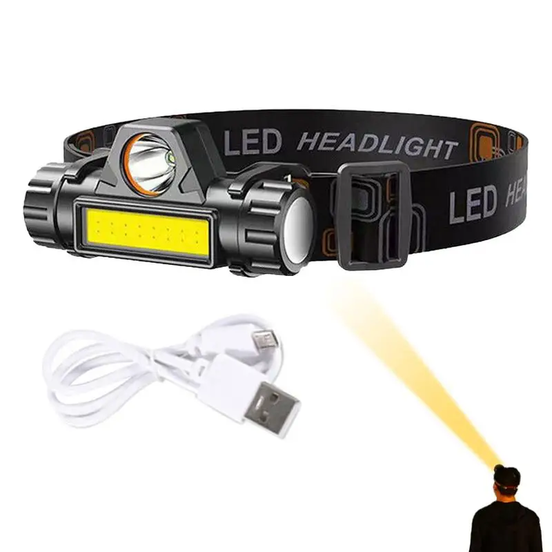 Head Lights For Forehead Hiking Headlamp Head Lamps For Camping Head Flashlight For Adults Super Bright Headlamps With Magnetic