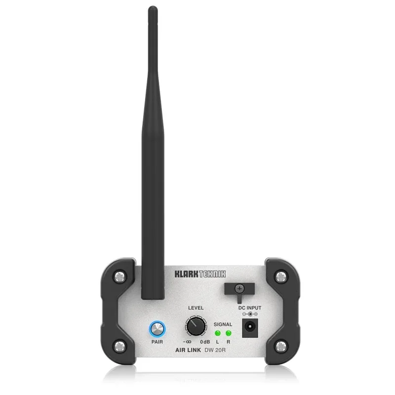 Klark Teknik DW20T/DW20R Digital 2.4GHz Wireless Stereo Transmitter Receiver for High-Performance Stereo Audio Broadcasting