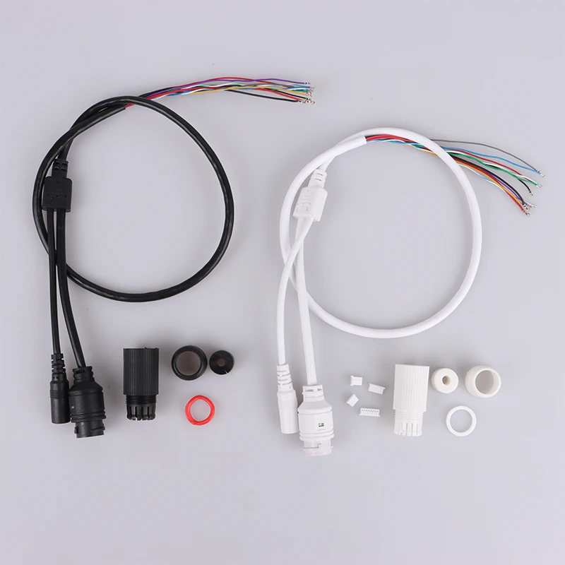 CCCTV POE IP network Camera PCB Module video power cable With, 70cm long, RJ45 female connectors with Terminlas,waterproof cable