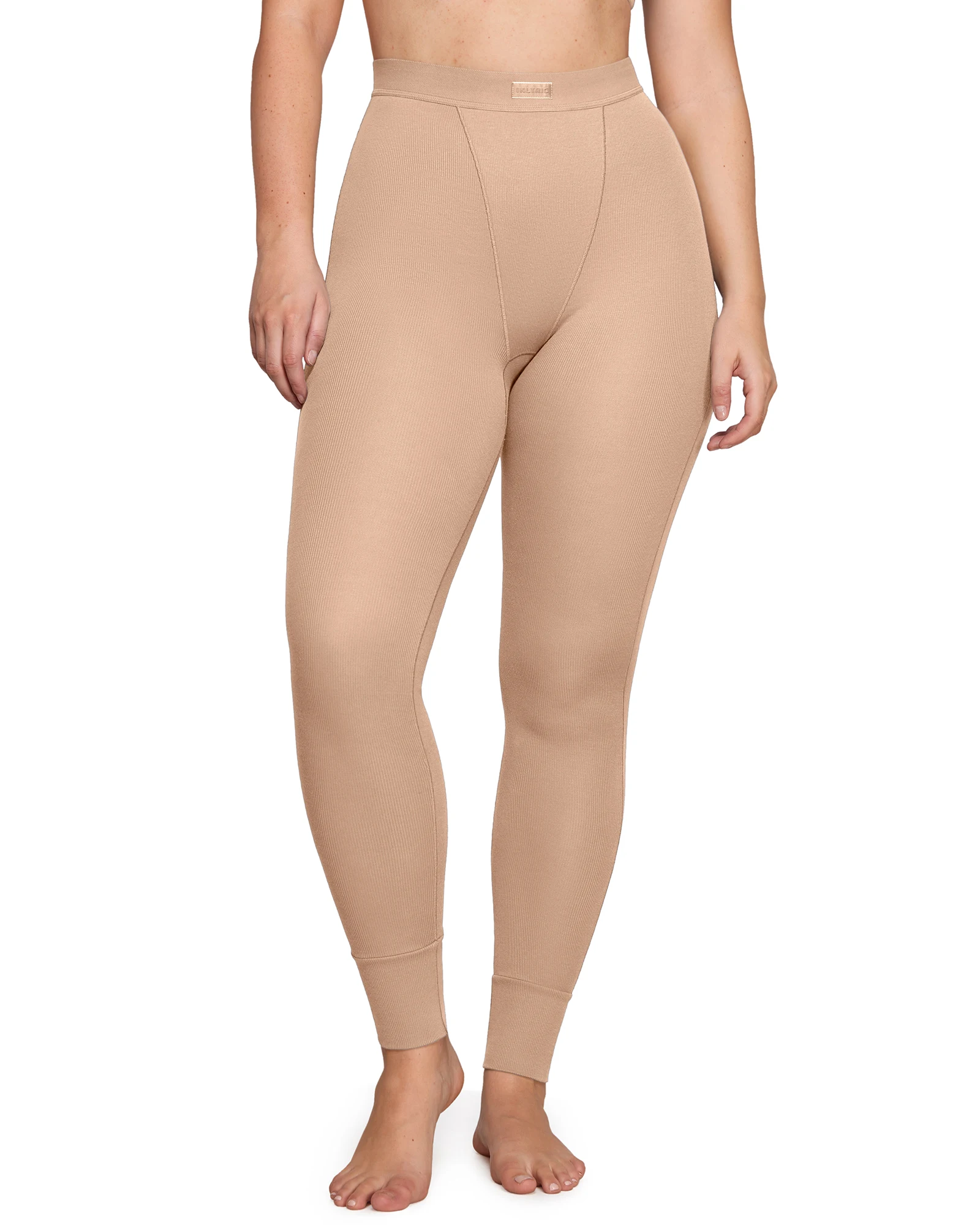 Leggings de algodón para mujer, pantalones de yoga suaves de cintura alta, elásticos de entrenamiento, longitud completa