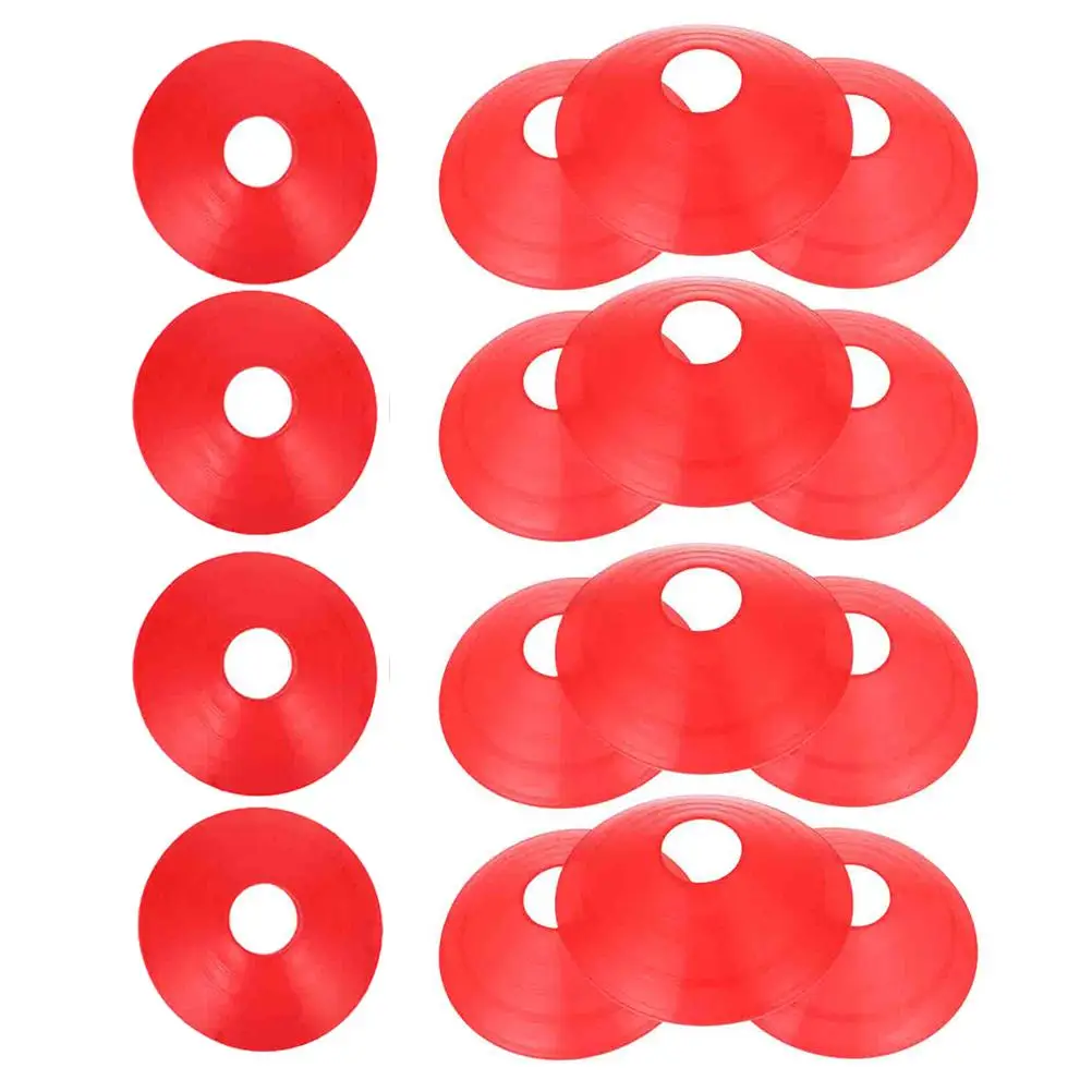 

14 Pcs Football Marker Discs Durable PE Material Soccer Training Cones Accessories for Kids Sports Equipment Team Activities