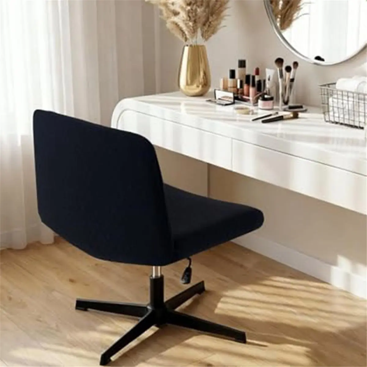 2026 New Waterproof Chair Cover, Elastic Jacquard Fabric, Armless Chair Slipcover