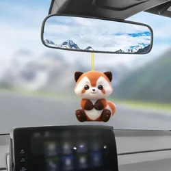 Cartoon Christmas Red Panda Acrylic Keychain Novel Animals Pendant Versatile Charm for Car Mirror,Backpacks,Festive,Gift & Decor