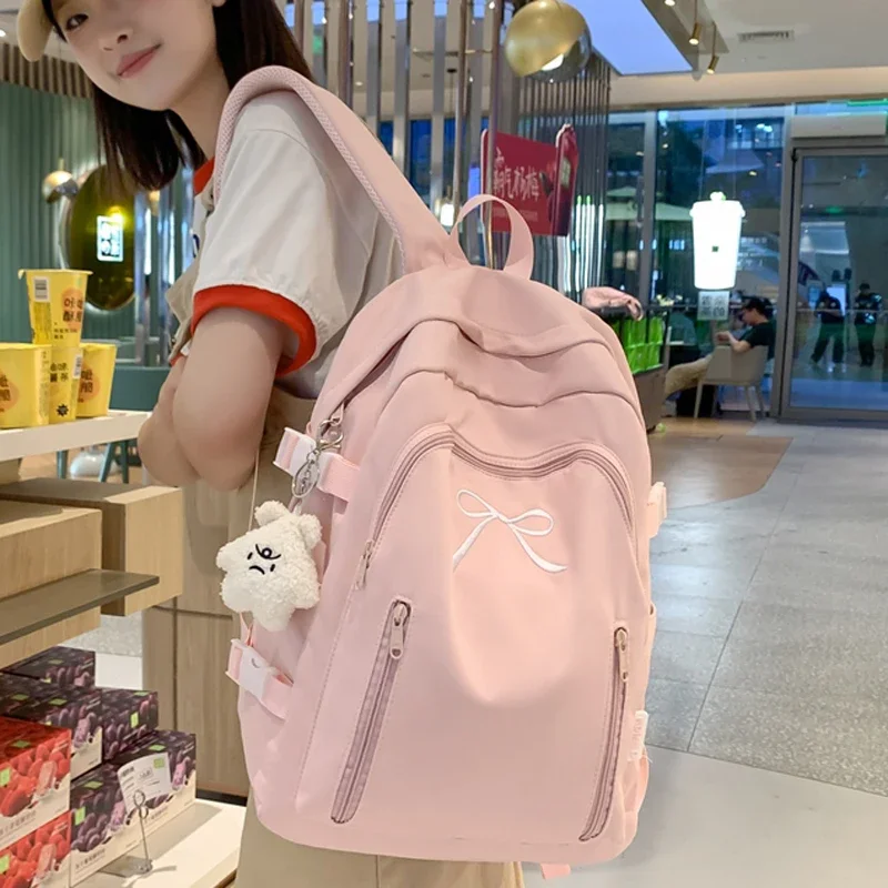 Woman Man Book Backpack School Book Bags for Teenage Girls Boys Harajuku Female College Bag 2025 BagPack Travel Cute Backpack