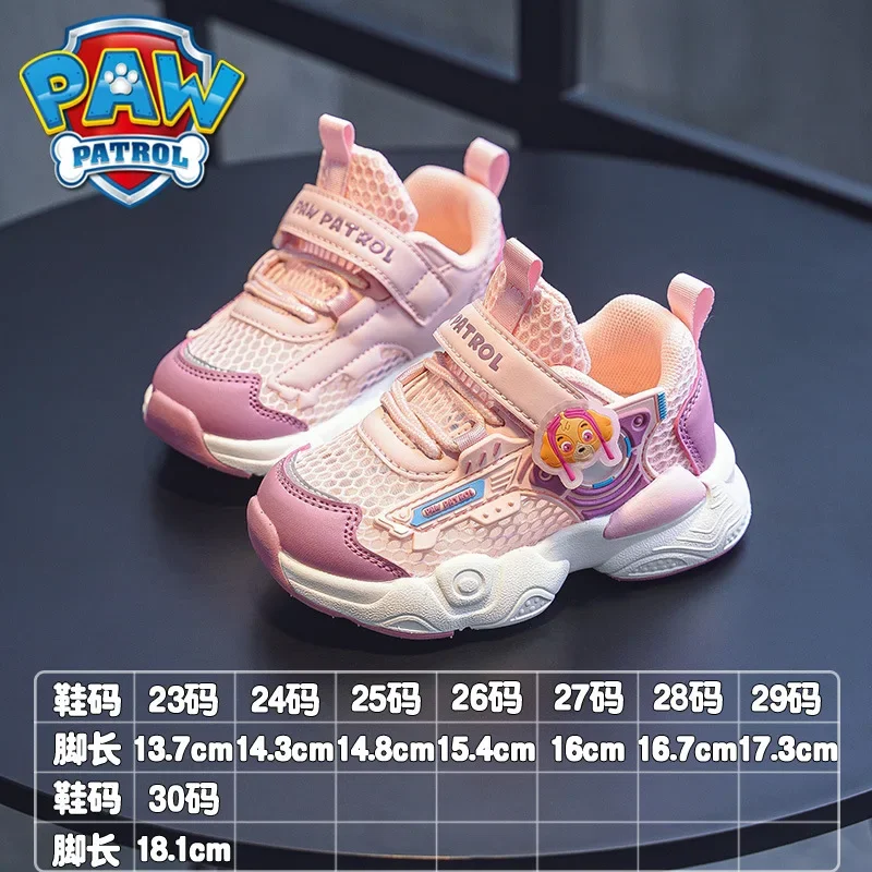 Taglia 23-30 Paw Patrol Chase Baby Toddler Shoes for Boys Girls Children scarpe sportive Mesh Sneakers Casual traspiranti scarpe da corsa