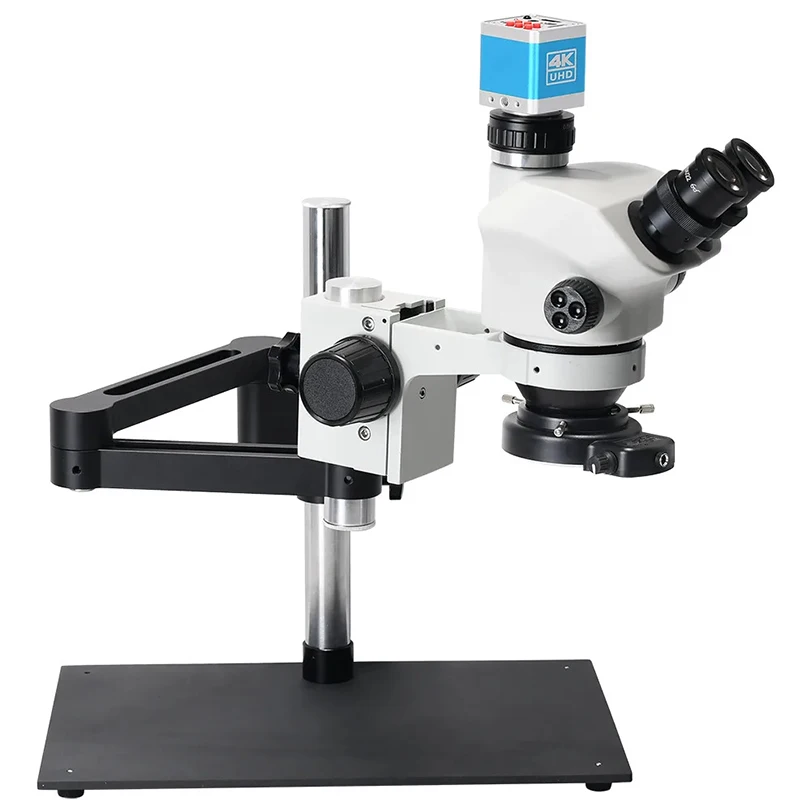 

4K Simul Focal 7X 50X Stereo Microscope Trinocular Microscope for Phone SMT PCB Soldering Microelectronics Watch Jewelry Repair