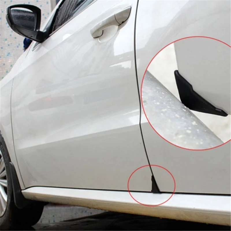 1 Pasang Silikon Pintu Mobil Penutup Sudut Anti-tabrakan Perlindungan Antigores Pintu Otomatis Pelindung Sudut Aksesori Mobil