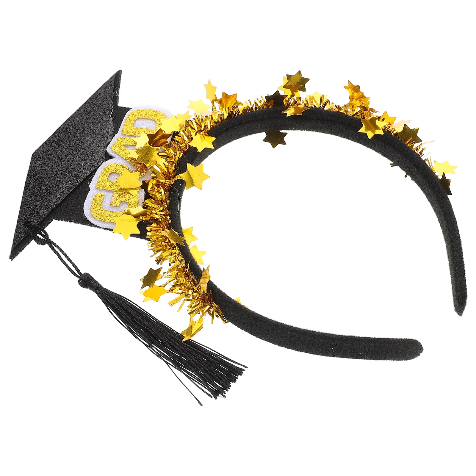 

Graduation Ceremony Tassel Headbands For Women Design Comfortable Wear Plastic Hairband Props Grad Cap Decorations