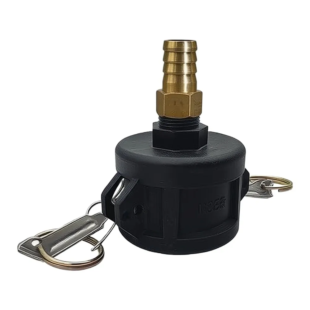 For IBC Tote Fitting for Converting 2 inch Drain Opening to 3/4 inch Garden Hose Thread Using Resistant PP and Brass