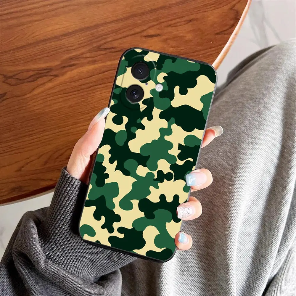 Camouflage Color Cover Phone Case For iphone Apple 17 17E AIR 16E 16 15 14 8 7 Plus 13 12 11 XR Pro Max SE4 Shell Funda Case view 4