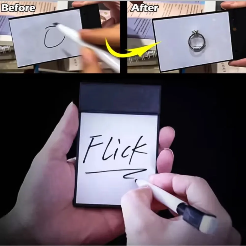لوحة رسم جديدة Flick Pad Gimmicks Magie Props Street سهلة القيام بها السبورة السحرية الخدع السحرية أداء المبتدئين