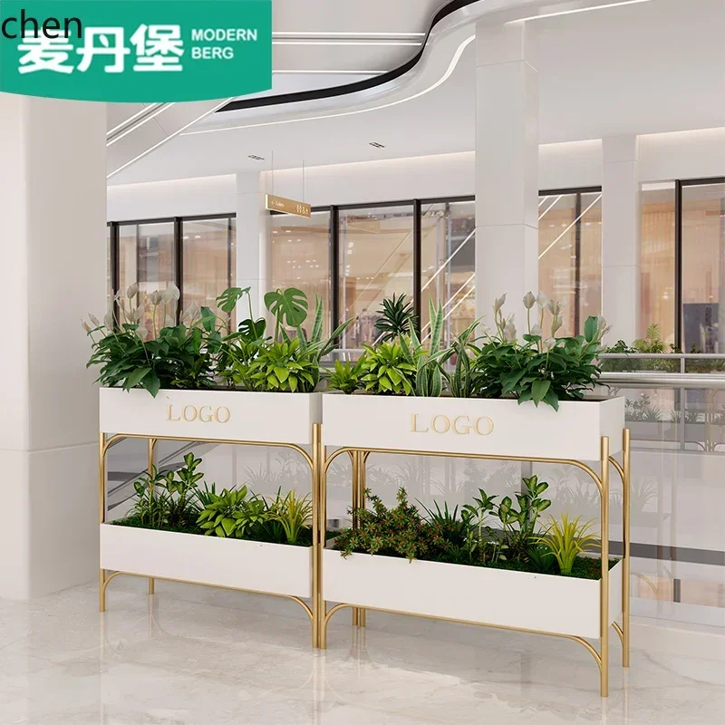 y9.3-Iron Art Flower Box Creative Combination Outdoor Display Flower Bed Commercial Street Planting Box Flower Bed Partition
