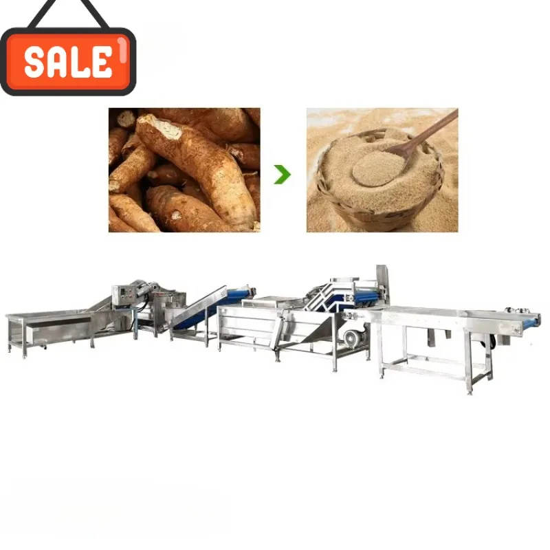 Cassava Cleaning Machine Cassava Grater and Press Cassava Processing Line Flour Grain Products Automatic Customized