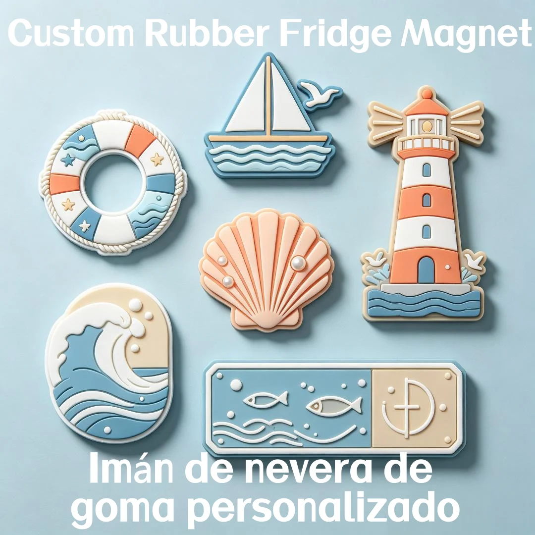 Custom Souvenir Embossed 3D Soft PVC Fridge Magnet Premium 3D Logo Soft PVC Magnetic Decorative Soft Rubber Magnets