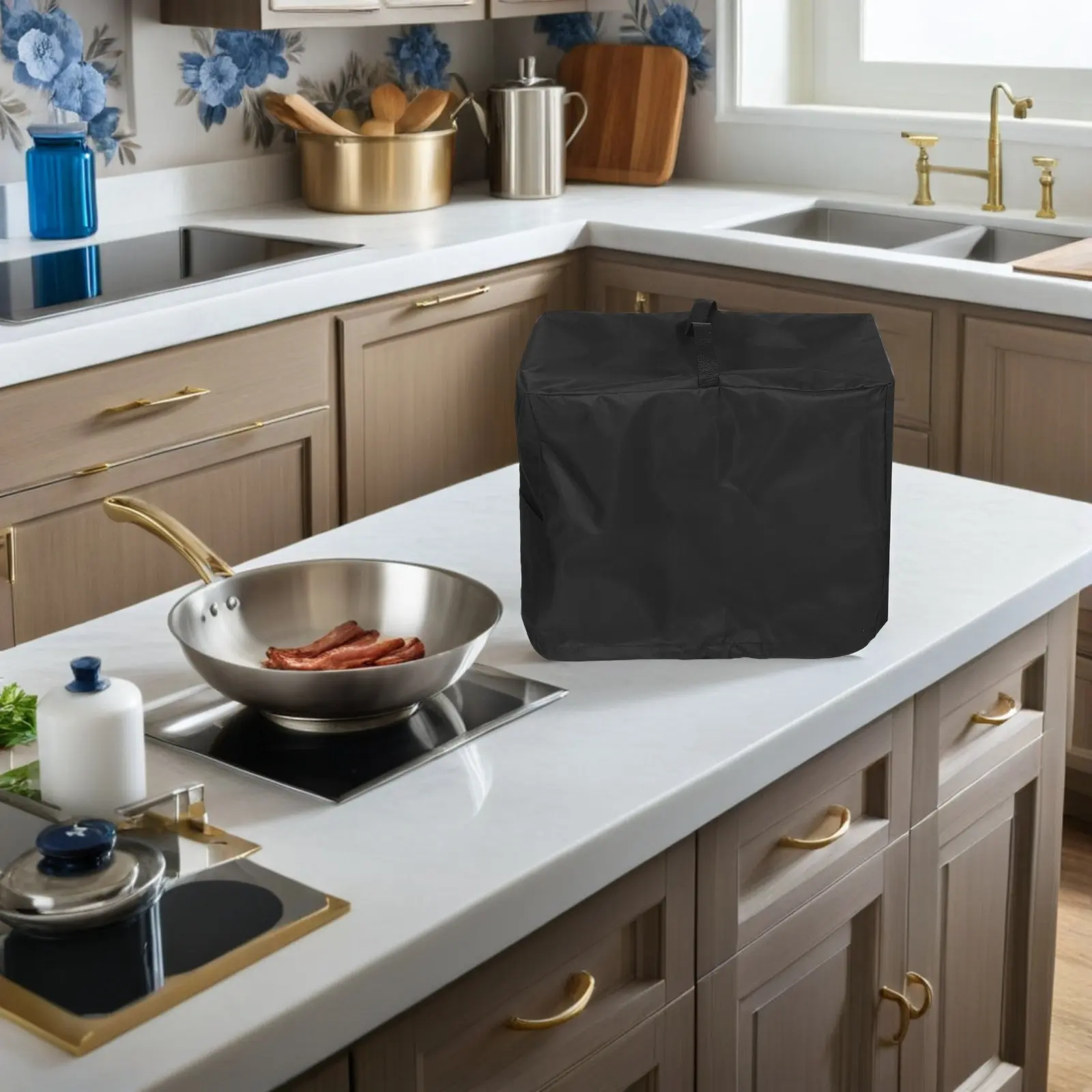 Black Blender Dust Cover Pocket Kitchen Mixer Protector Organizer Noise Reduction Cover for Juicer Mixer Bowl Small Appliances view 4