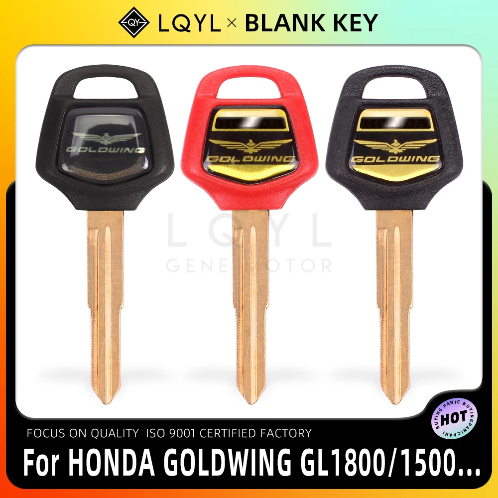 LQYL New Blank Key Motorcycle Replace Uncut Keys For HONDA GOLDWING GL1200 GL1000 GL1500 GL 1500 1000 1200 2001-2011 GL1800 1800