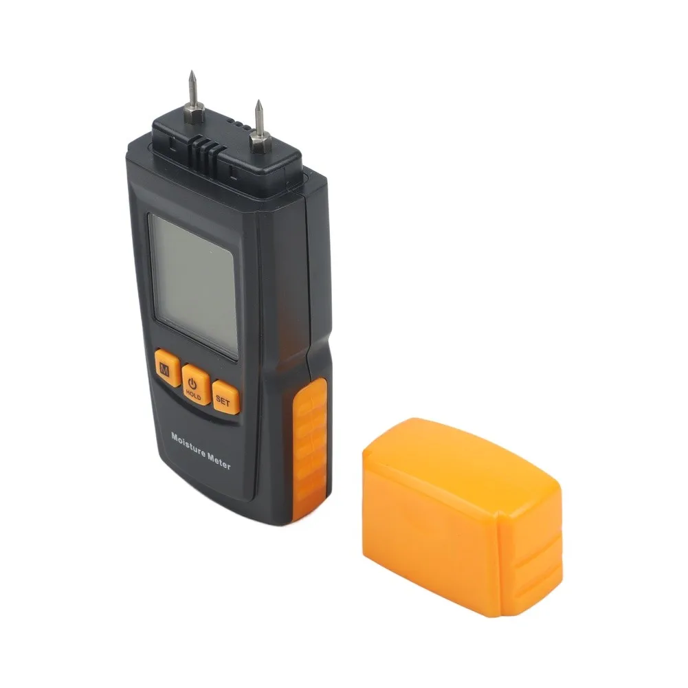 Moisture Tester GM605 for Wood and Paper with Material-Specific Calibration Large LCD Screen and for Max Min Reading Hold
