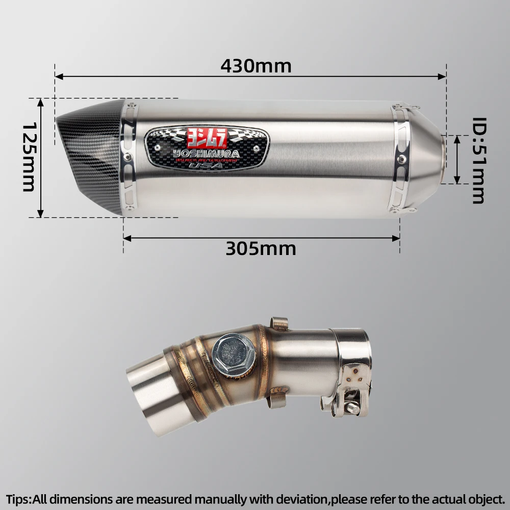 yoshimura R77 sprot exhaust slip on line for Kawasaki er6n er6f exhaust muffler