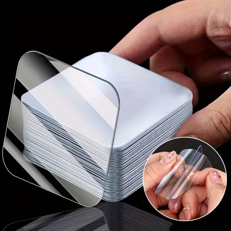 20Pcs Clear Nano Double Sided Adhesive Pads Strong No Drill Traceless Waterproof Mounting Gel Stickers