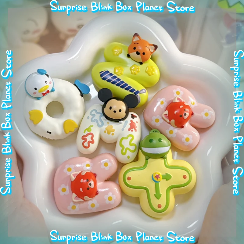 

Новый Дисней Цумцум Алфавит слепая коробка натуральная загадочная сумка милые бобы магнитные украшения магниты на холодильник слепые сумки подарок