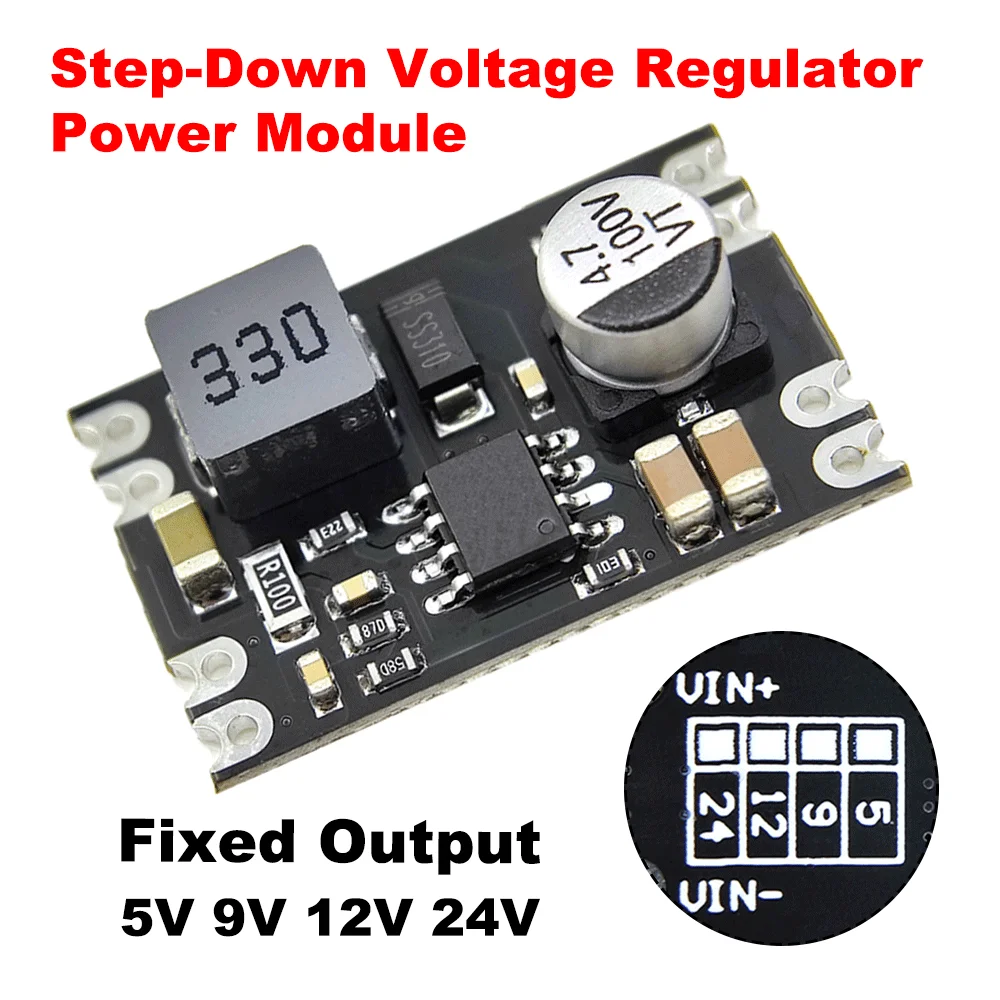 

Регулятор напряжения постоянного тока в постоянный ток 6-100 В до 5 В 12 В понижающий преобразователь DIY источник питания понижающий модуль