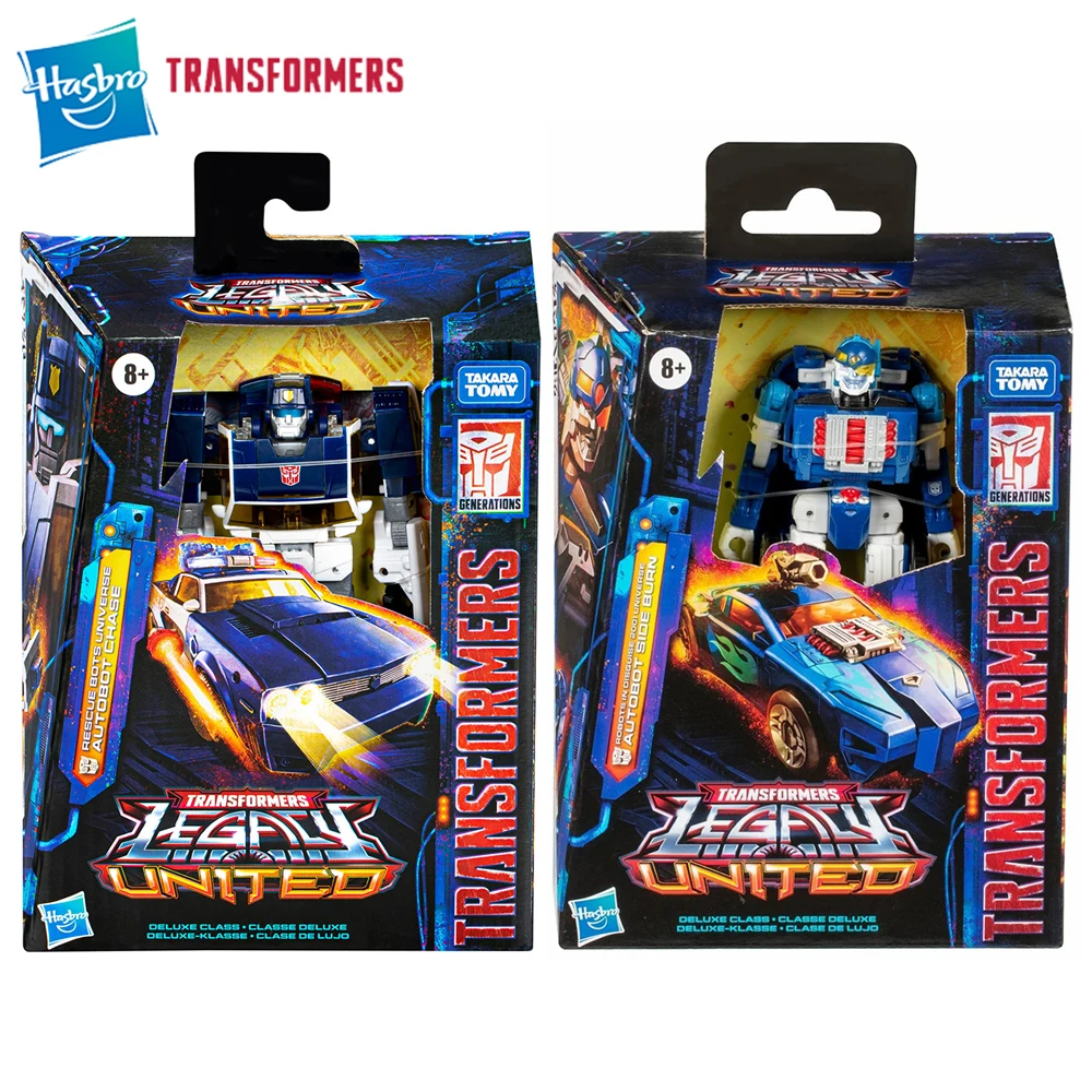 

[In-Stock] Hasbro Transformers Legacy United Autobot Chase & Side Burn 14cm Deluxe Class Collectible Figure Model Toys