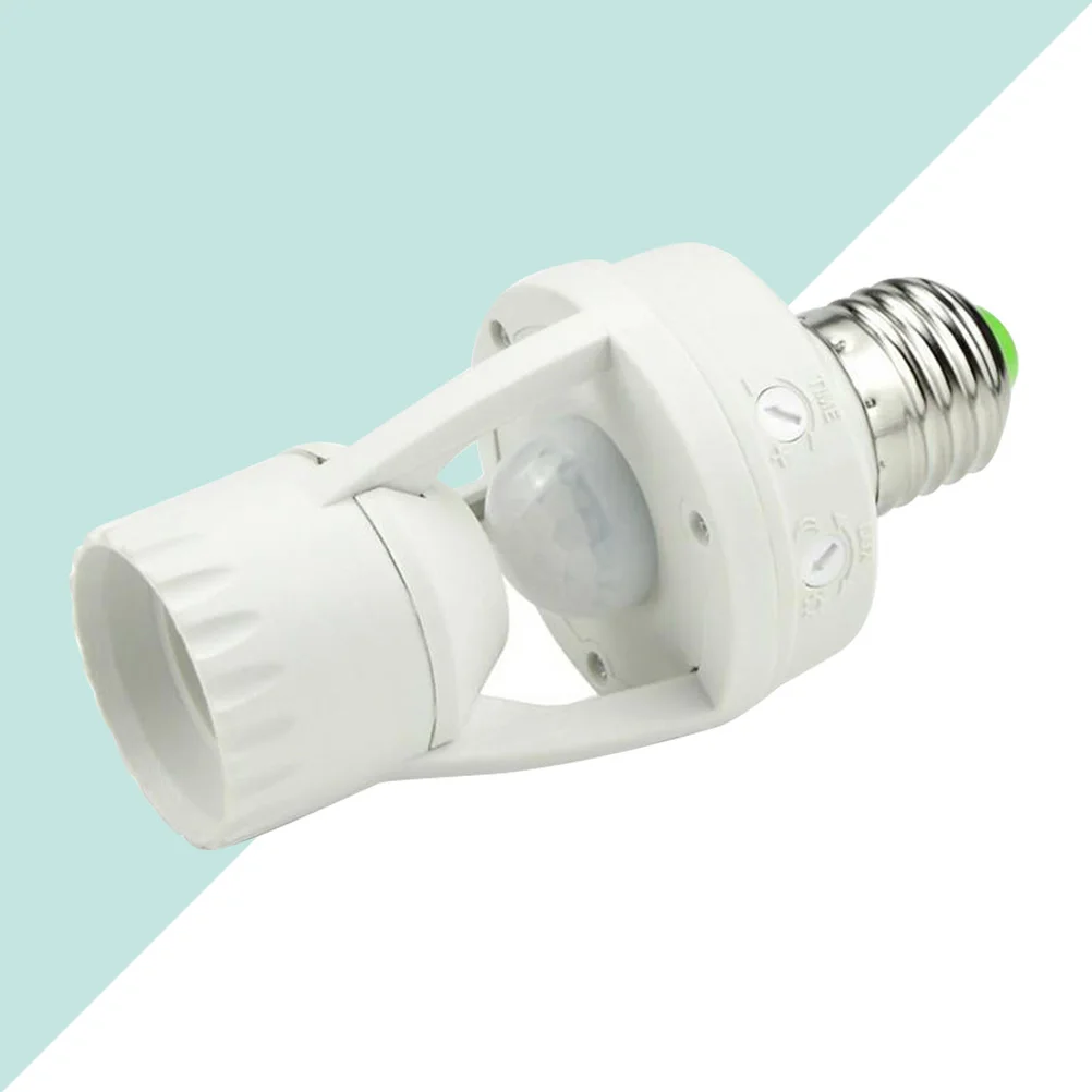 E27 Led مستشعر حركة بالأشعة تحت الحمراء حامل مصباح 100 فولت-240 فولت البلاستيك النحاس التلقائي على إيقاف للإضاءة في ممر الشوارع في الهواء الطلق