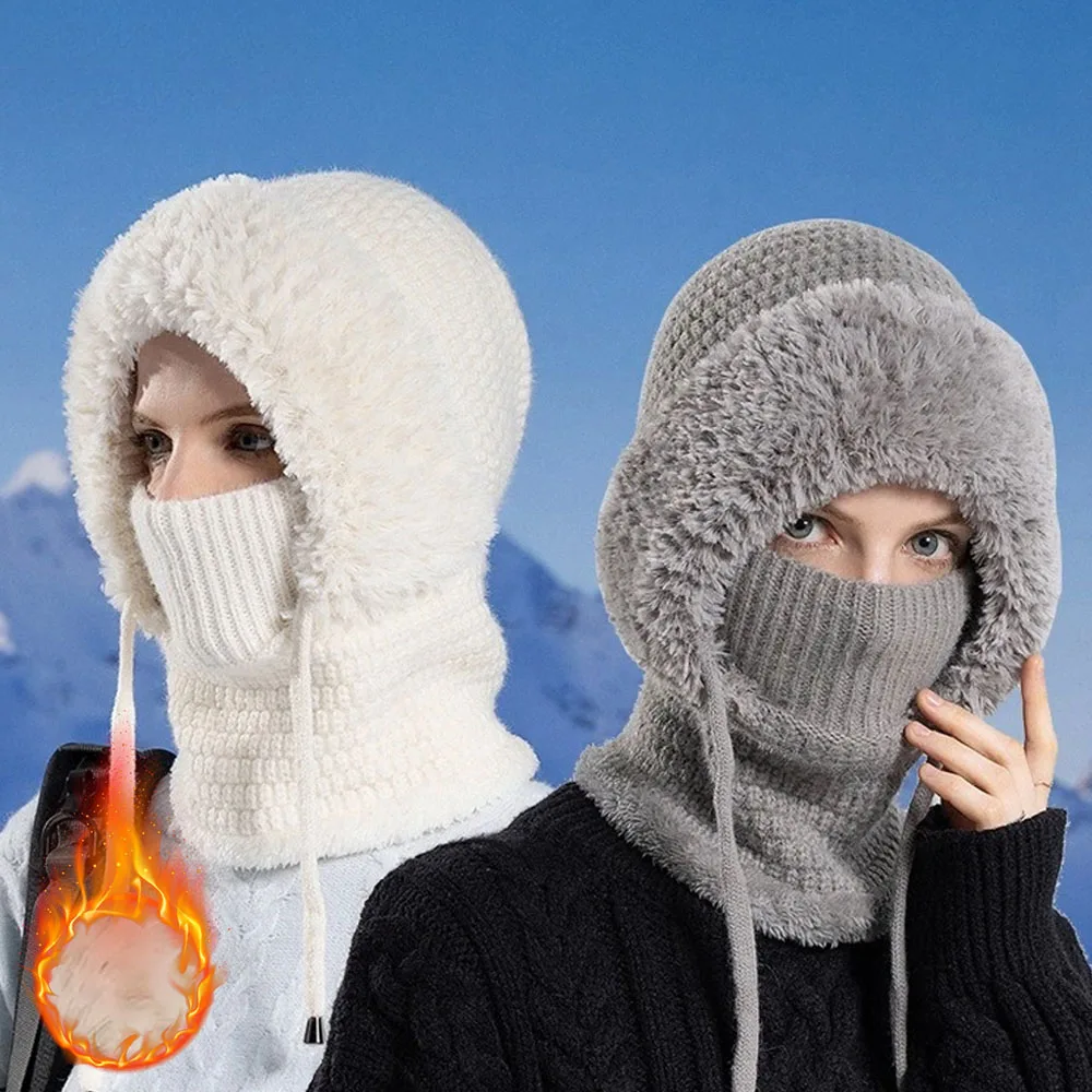 

Winter Sports Face Mask Fleece Lined Windproof Balaclava for Cycling Skiing Running Full Face Protection Cold Weather